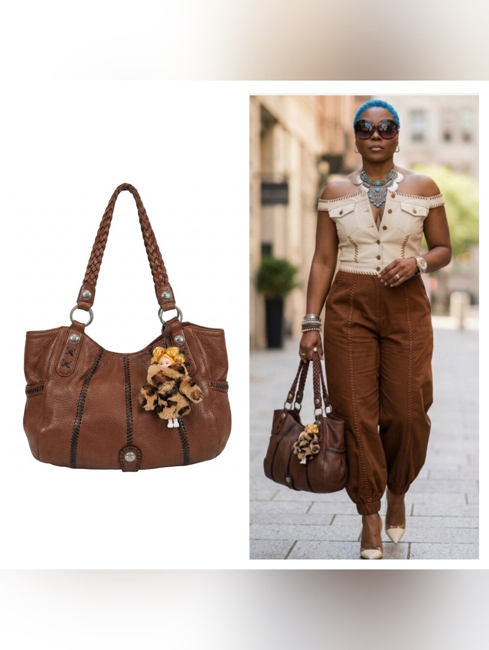 Brighton Large Leather Shoulder Bag
